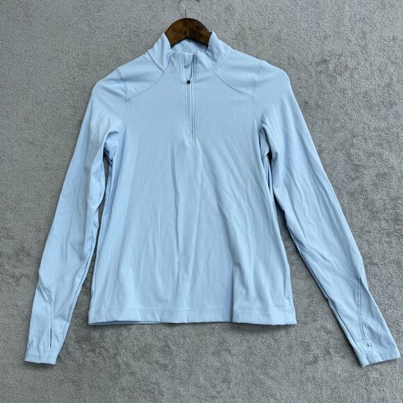 Mondetta Women's XS Light Blue Quarter-Zip Long Sleeve Active Sweatshirt - Picture 5 of 13